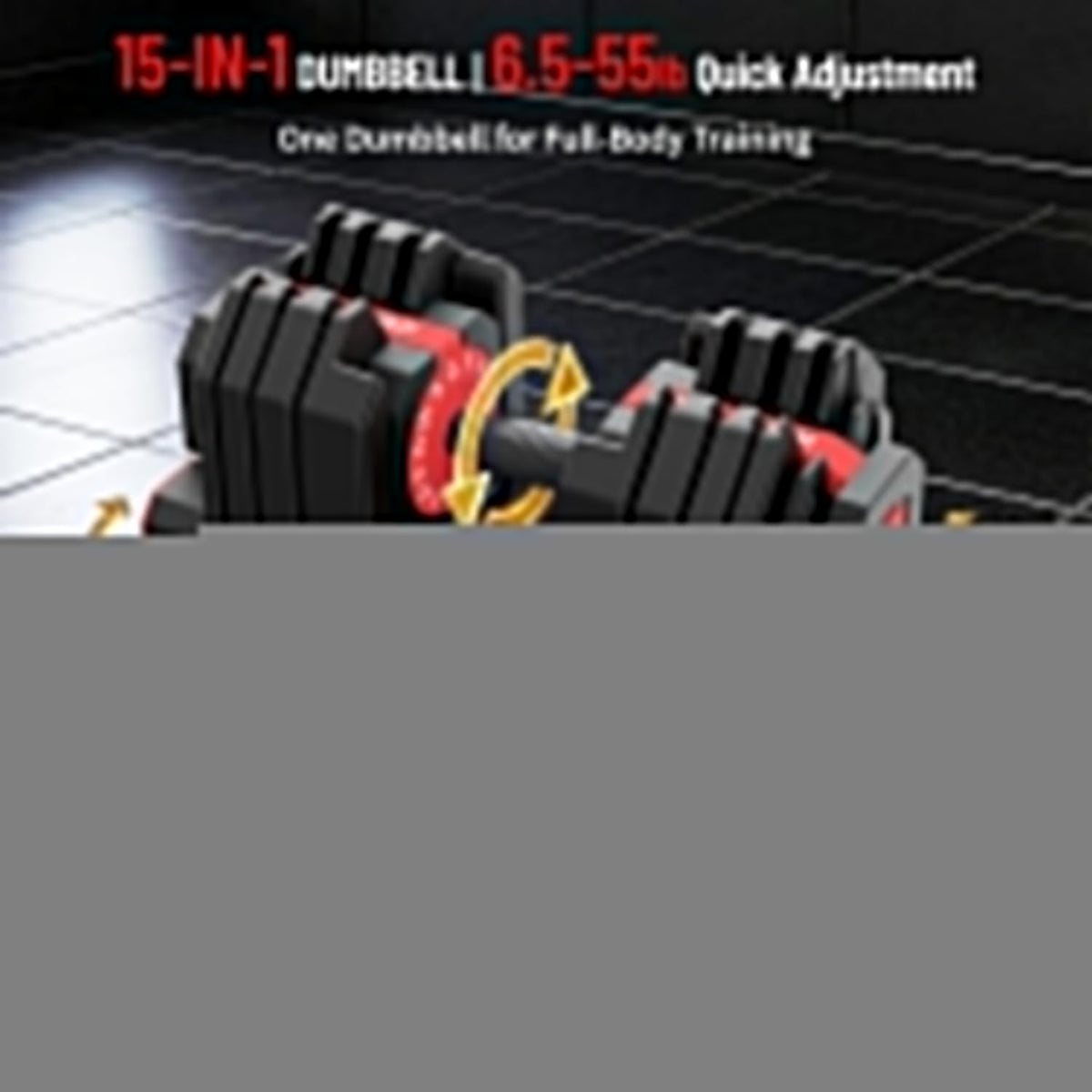 HXD-ERGO QuickSwitch Pro 55lb Adjustable Dumbbells (Pair)