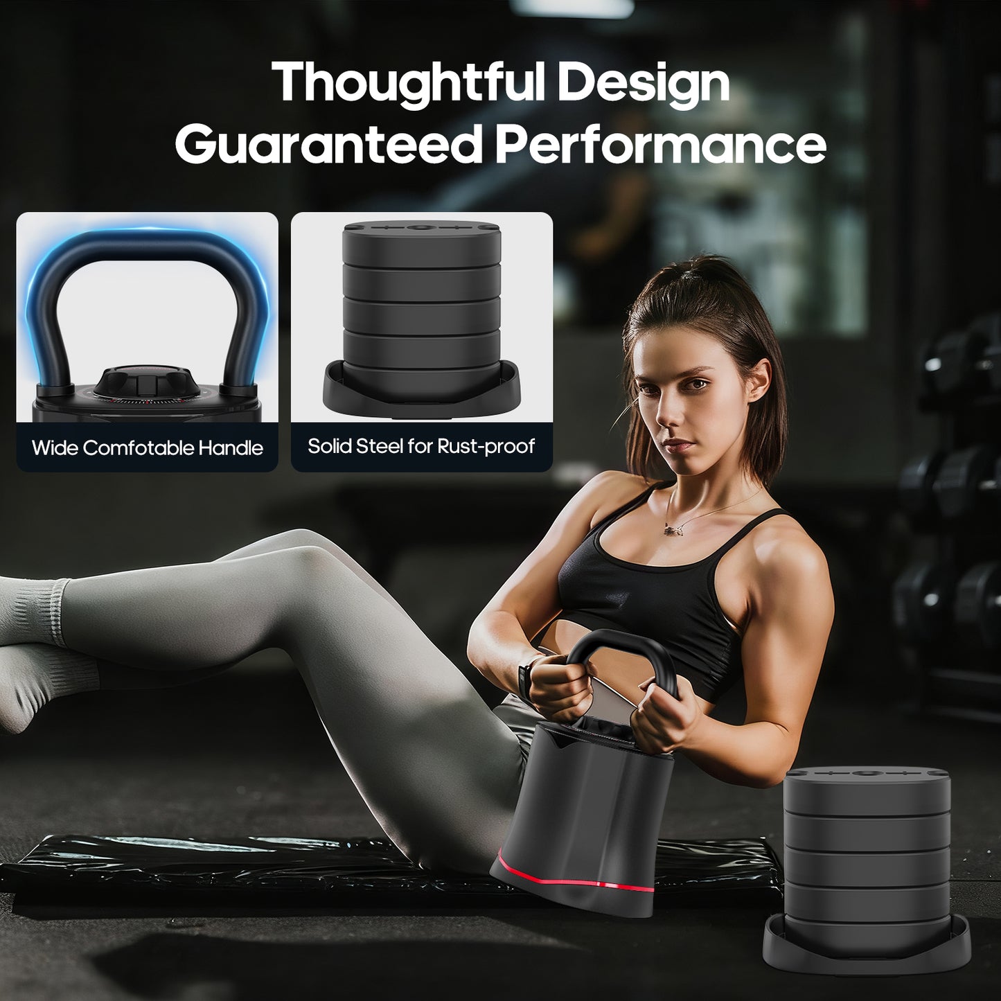 HXD-ERGO Adjustable Kettlebell Weight Set