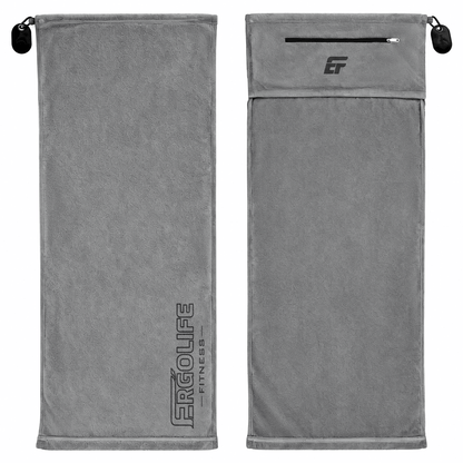 HXD-ERGO × ERGOLIFE Magnetic Workout Towel with Zipper Pocket