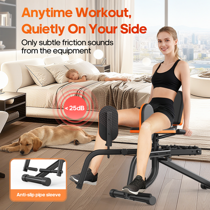 HXD-ERGO Home Fitness Hip Abduction/Adduction Trainer — Compact Leg Exercise Equipment