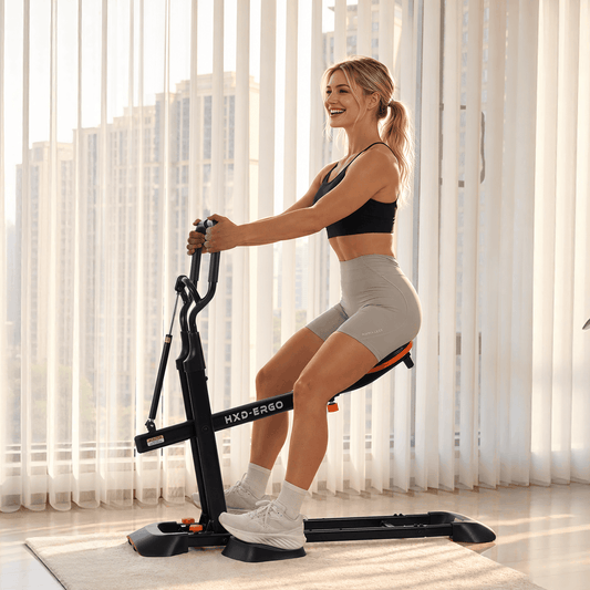 HXD-ERGO Home Deep Squat Trainer | 3-Level Adjustable Seat, Knee-Friendly Lower Body Workout Gear