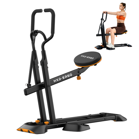 HXD-ERGO Home Deep Squat Trainer | 3-Level Adjustable Seat, Knee-Friendly Lower Body Workout Gear