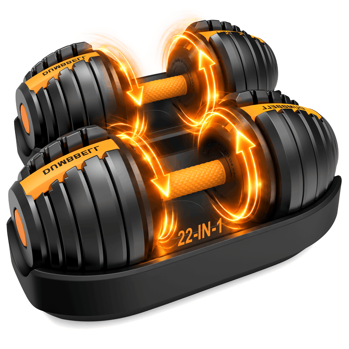 HXD-ERGO Quick-Dial Adjustable Dumbbell | [5-52.5 Lbs]