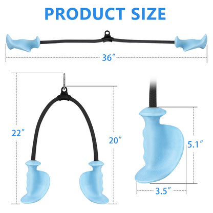 HXD-ERGO Tricep Rope with Ergonomic Handles