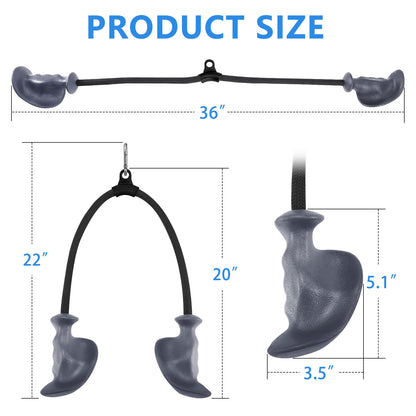 HXD-ERGO Tricep Rope with Ergonomic Handles