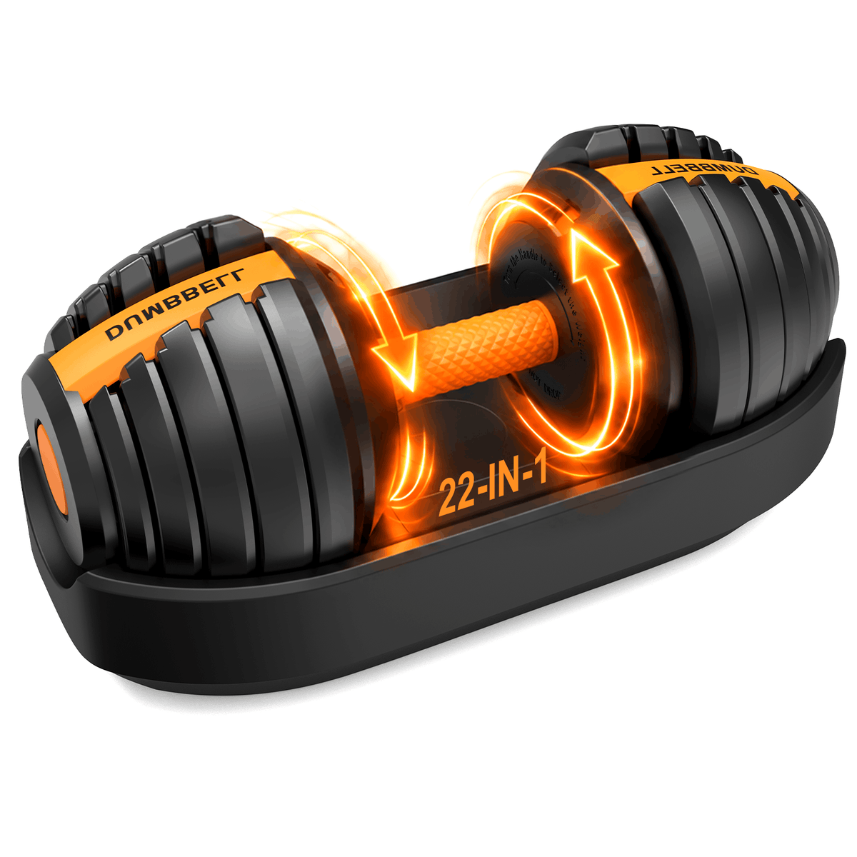HXD-ERGO Quick-Dial Adjustable Dumbbell | [5-52.5 Lbs]