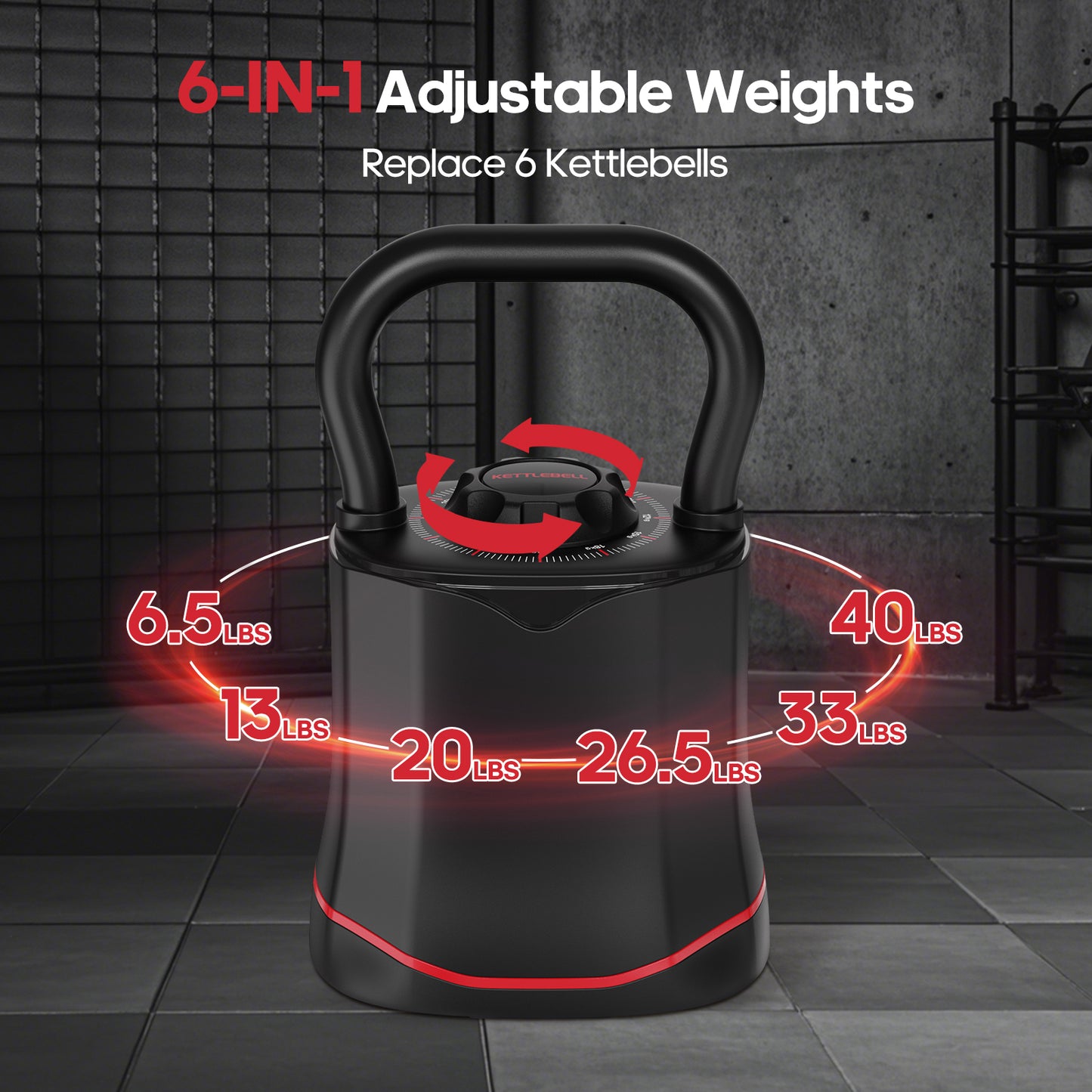 HXD-ERGO Adjustable Kettlebell Weight Set