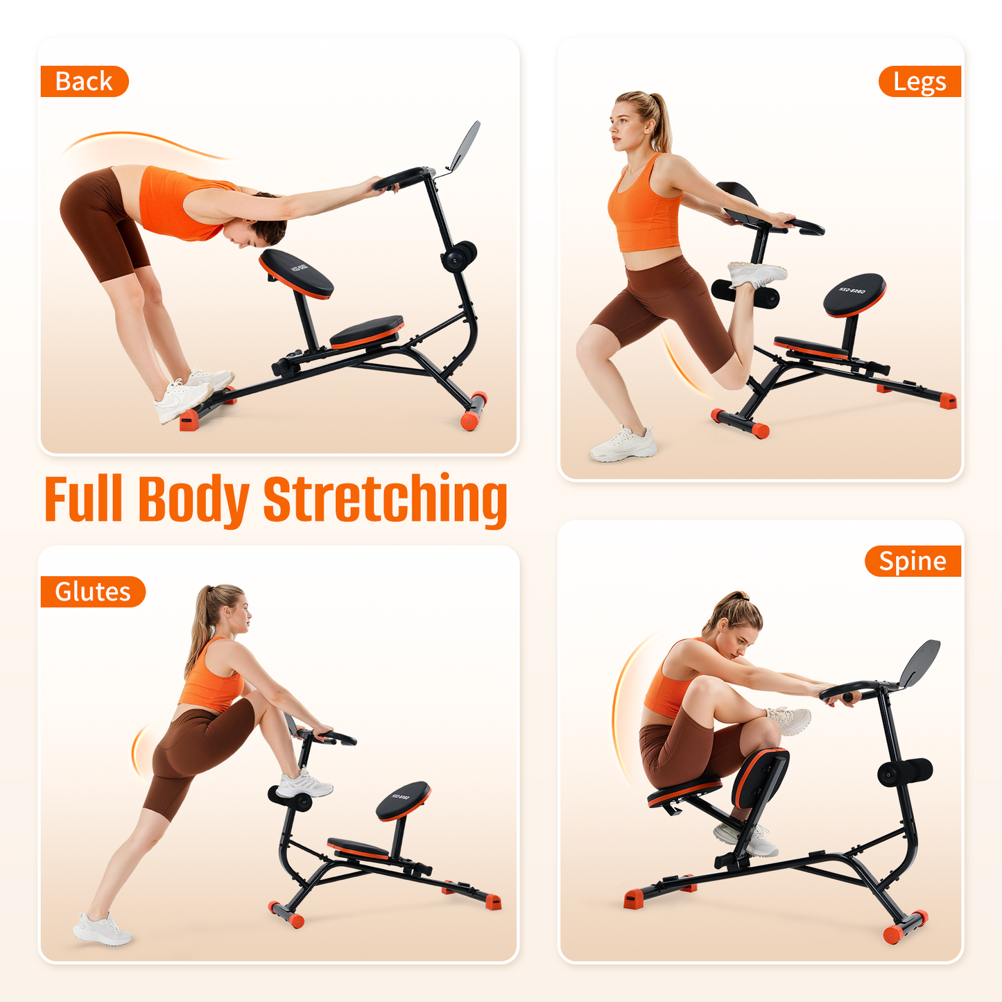 HXD-ERGO Quiet Stretching Machine | Full Body, Back & Lumbar Training for Home Gym