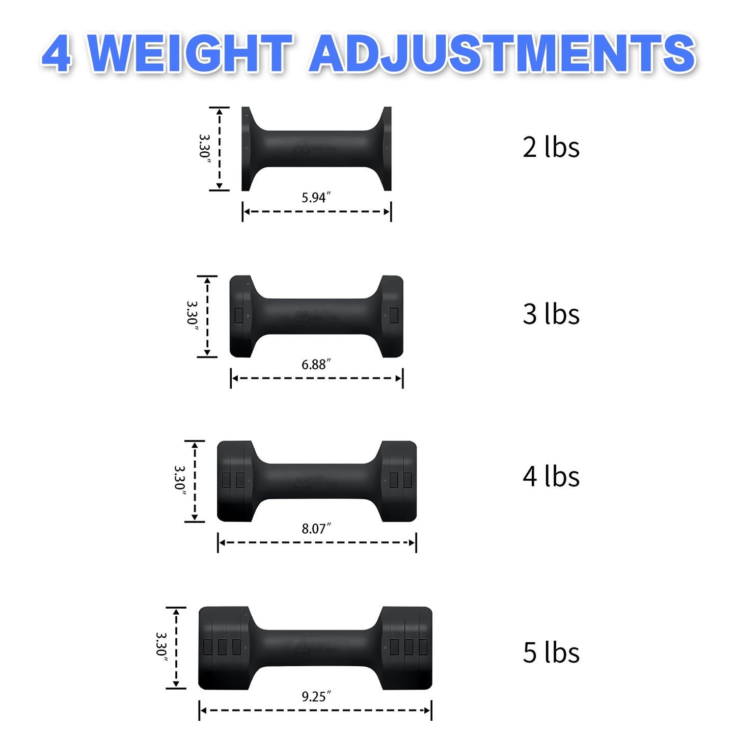 HXD-ERGO Adjustable Dumbbells Set