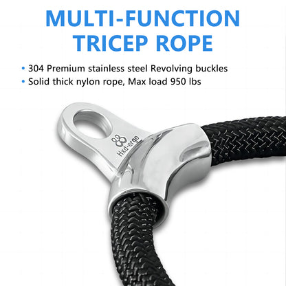 HXD-ERGO Tricep Rope with Ergonomic Handles
