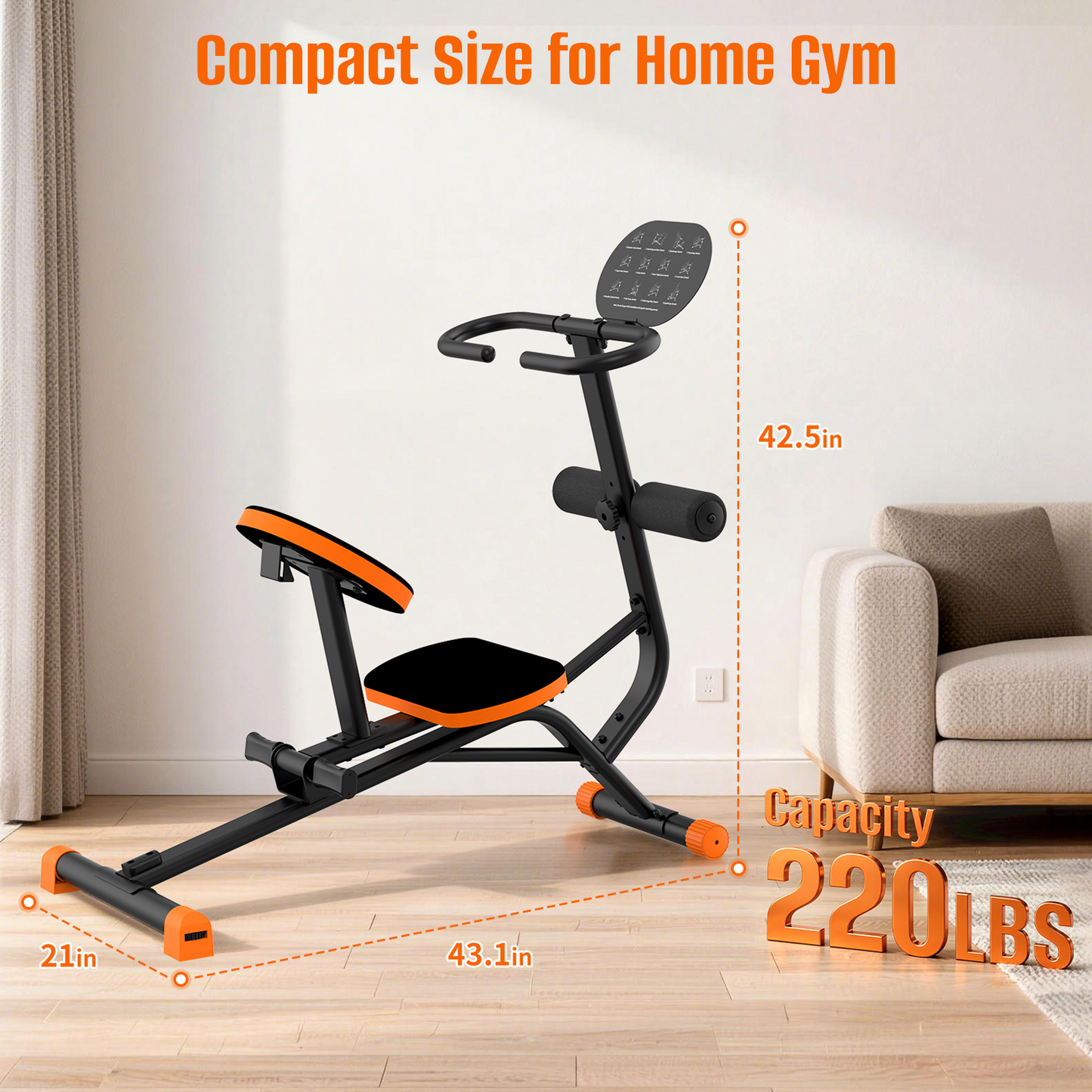 HXD-ERGO Quiet Stretching Machine | Full Body, Back & Lumbar Training for Home Gym
