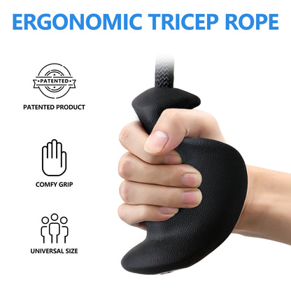 HXD-ERGO Tricep Rope with Ergonomic Handles