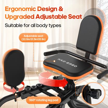 HXD-ERGO Home Fitness Hip Abduction/Adduction Trainer — Compact Leg Exercise Equipment