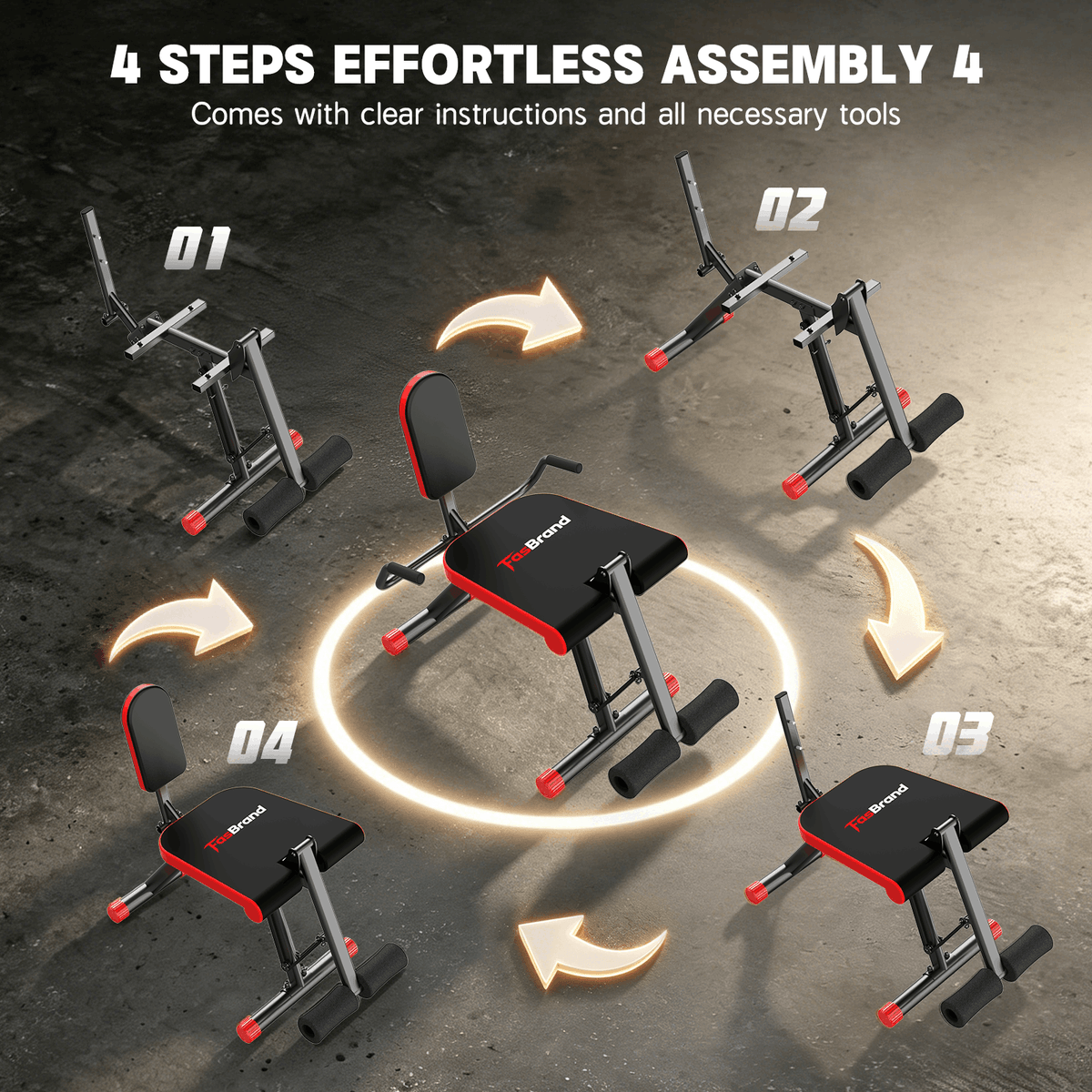 HXD-ERGO Silent 35/75 LBS Resistance Leg Extension Machine, Steel Weight Bench for Lower Body Quadriceps Strength Training, Home Gym Seated Leg Workout Equipment for Beginners & Family Fitness
