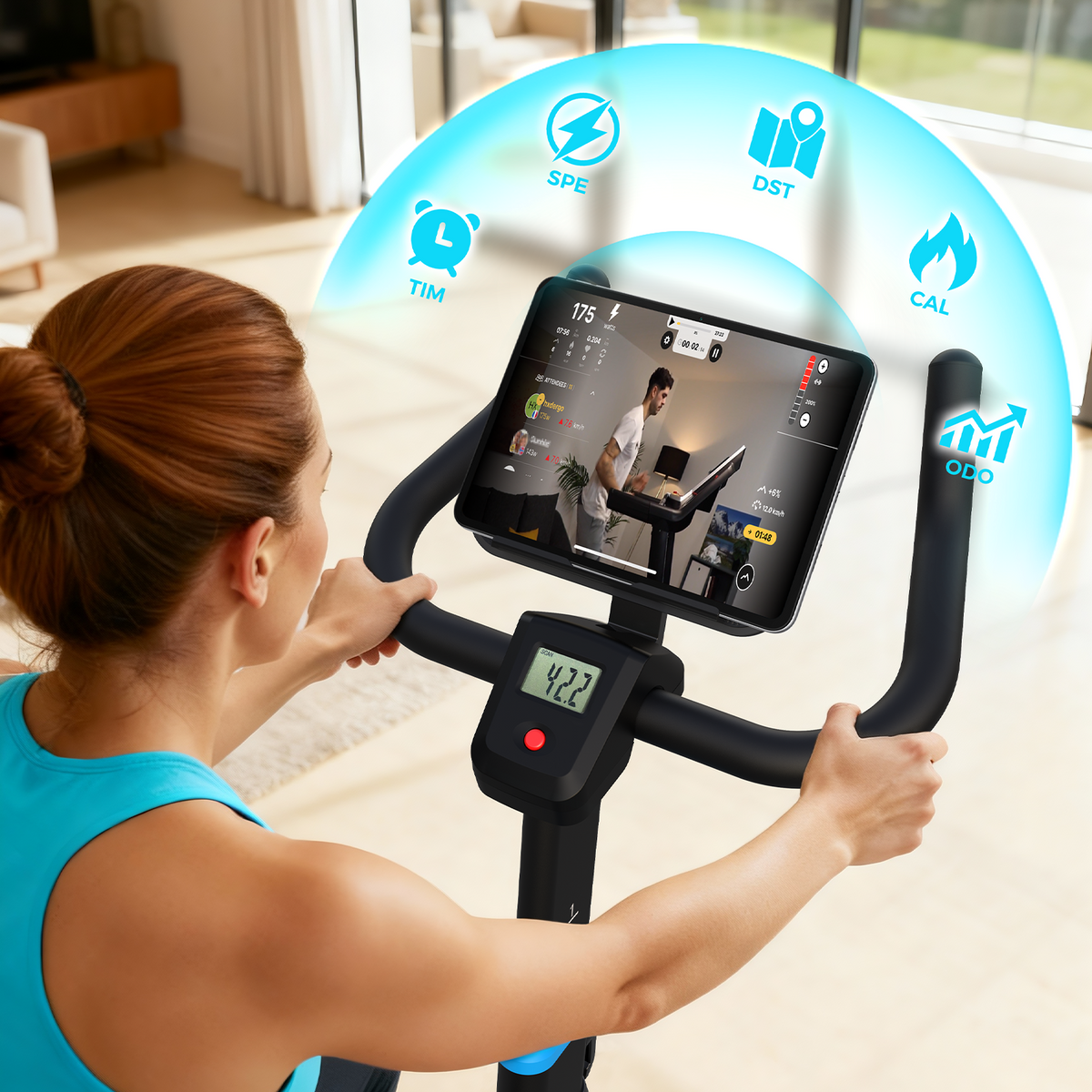 HXD-ERGO Magnetic & Air Resistance Indoor Bike