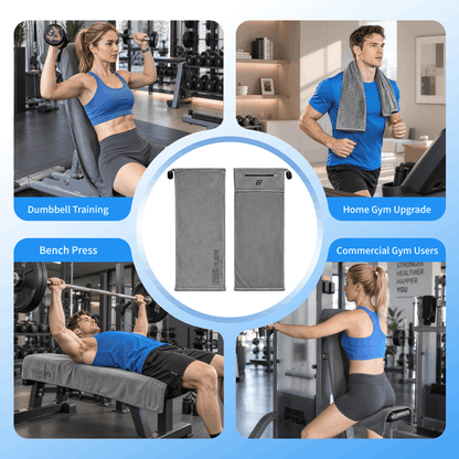 HXD-ERGO × ERGOLIFE Magnetic Workout Towel with Zipper Pocket