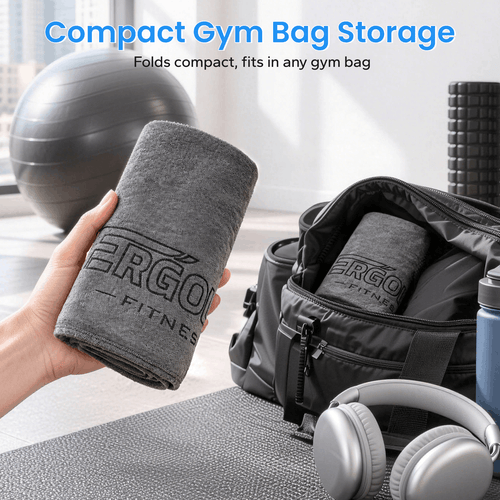 HXD-ERGO × ERGOLIFE Magnetic Workout Towel with Zipper Pocket