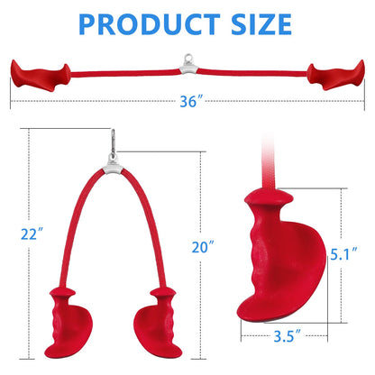 HXD-ERGO Tricep Rope with Ergonomic Handles